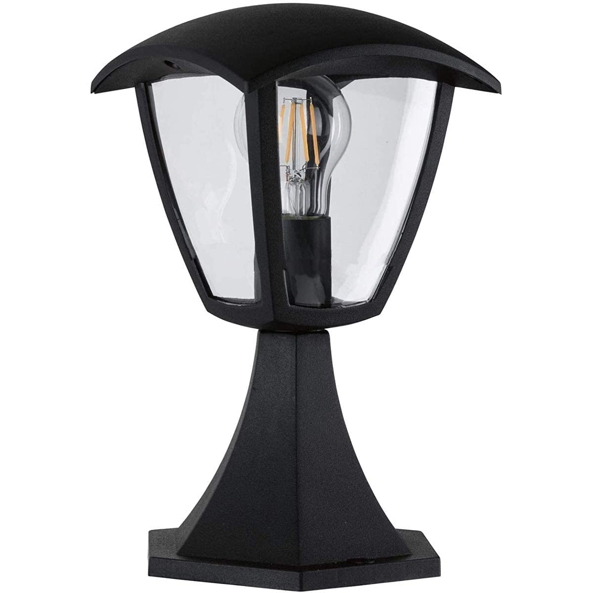 CGC - Pedestal para exteriores (30 cm, luz corta, casquillo E27, 220 – 240 V, IP54, resistente a la intemperie, resistente a la intemperie