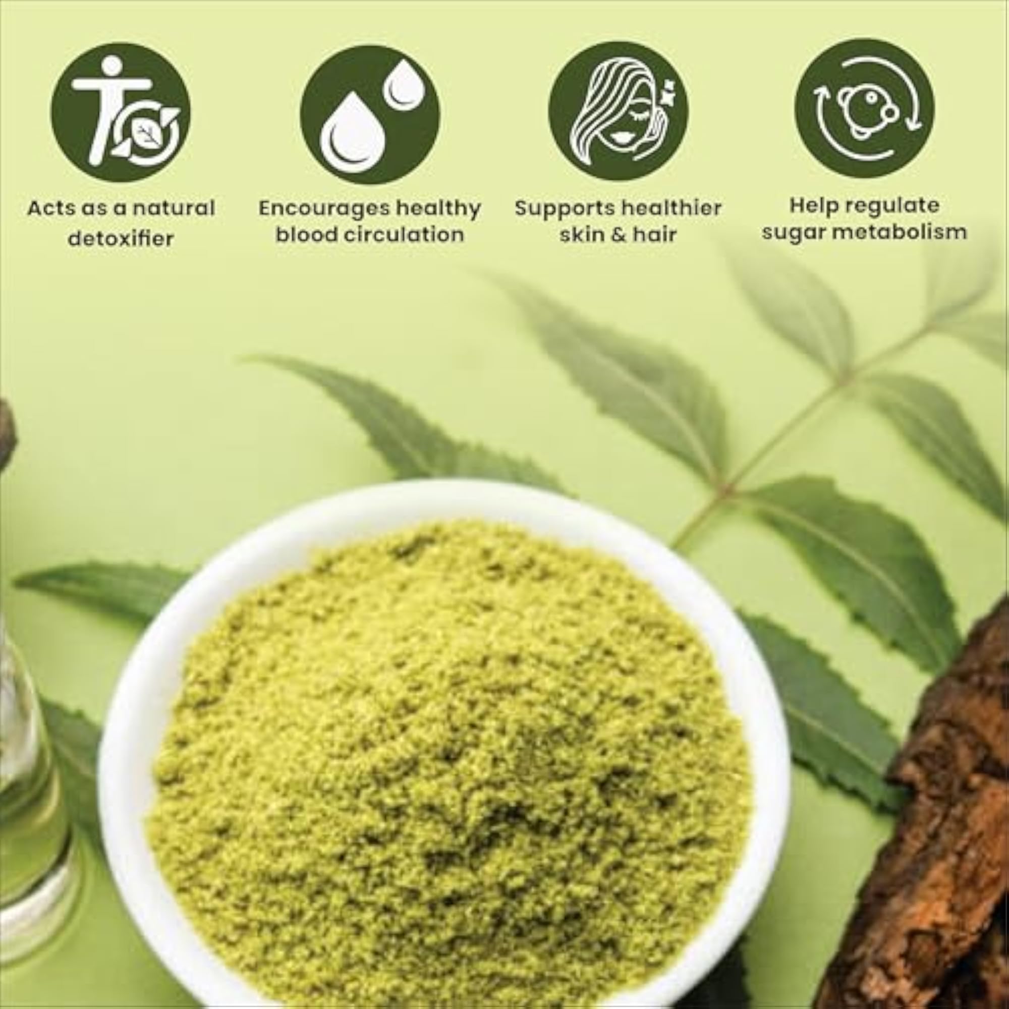 Smart Organics 100% Pure Neem Powder 100g, Herbal Supplement