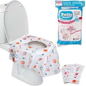 Disposable Toilet Seat Covers for Kids & Adults (6 Pack) Germ Protect from Public Toilets – Waterproof, Individually…