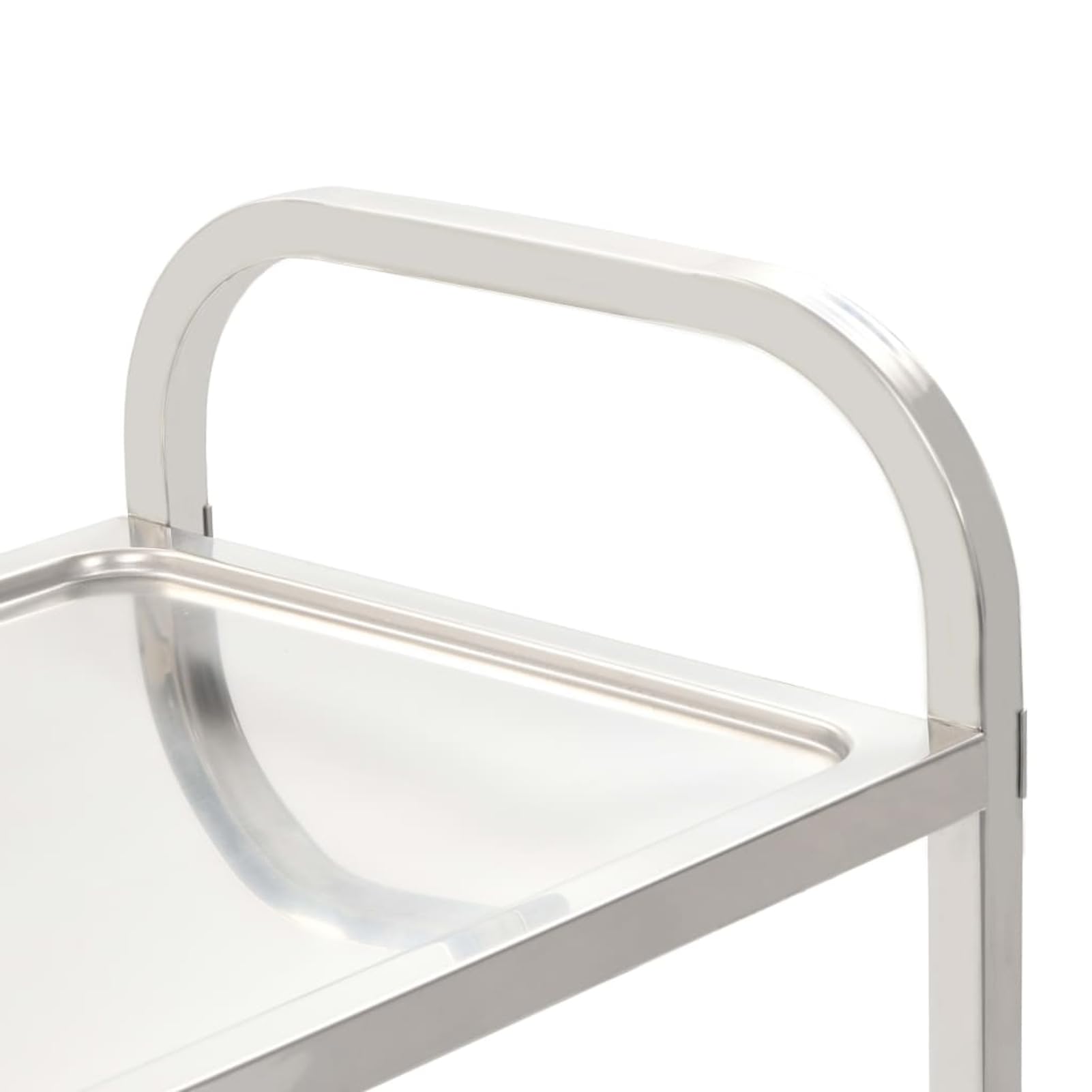 Gecheer Carrello per il trasporto con 4 ruote girevoli, carrello da a 2 livelli, 96,5 x 55 x 90 cm (lunghezza x larghezza x altezza) con 2 livelli, salvaspazio, facile da trasportare per hotel