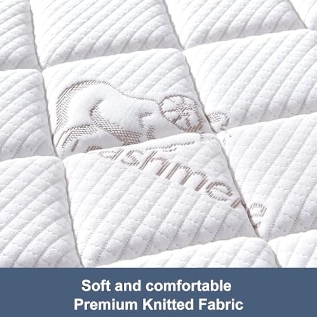 Pack and Play Mattress - 38 x 26- Premium Knitted Fabric Safety Reinforced Play Yard Mattress - Fits for Graco & Baby Trend & Pamo Babe Playard, Firm Support and Comfort Foam£¬White