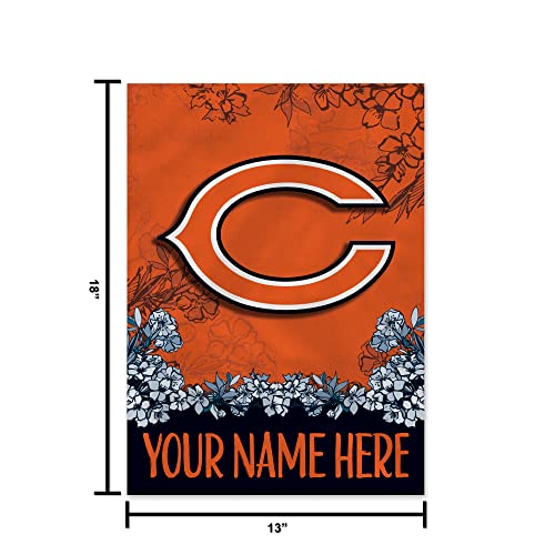 Image of Rico Industries NFL Standard /Primary Personalized 13 inch x 18 inch Double Sided Garden Flag