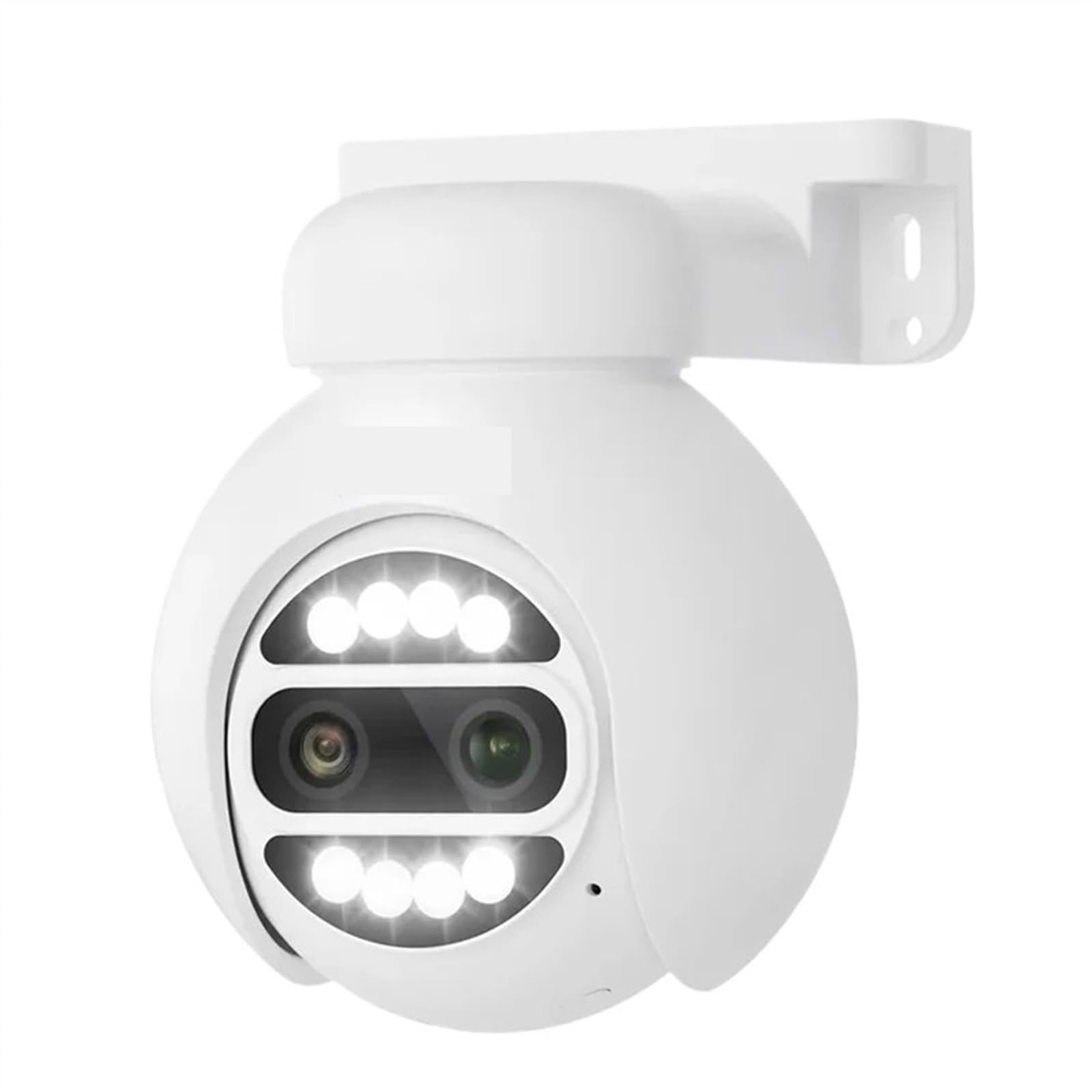 Telecamera di sicurezza, Telecamera Speed ​​Dome IP 8MP 4K PTZ Zoom 8X POE Audio bidirezionale Sicurezza esterna H.265 Slot for scheda SD Pan Tilt impermeabile(5MP Add 64G Card)