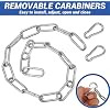 Gate Chain Lock, 20 Inch Stainless Steel Chain Locks for Outside, Metal Gate Chain for Outdoor Fence Camping Hanging Pet Chains Prevention Theft