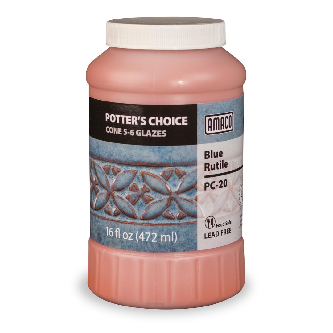 Potters Choice Glaze, Blue Rutile PC-20, 1 Pint - 35401D