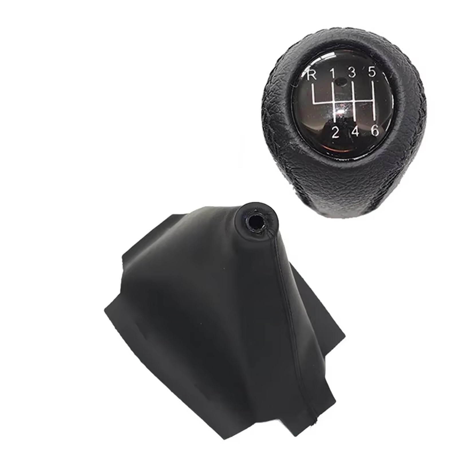 Xkoehxj 6 Speed Set Black Car Gear Shift Knob For Mazda 3 Bk Bl 2006-2012 Car Shift Gear Knob Lever Gaitor Boot Cover Gearbox Boot Cover(6 Speed Set Black)