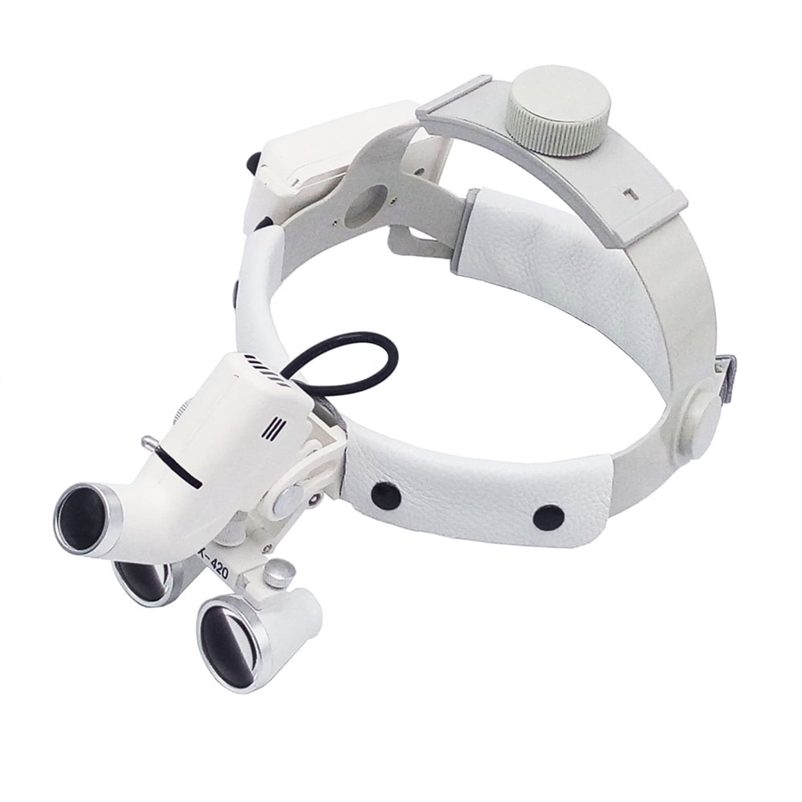 Lampada Frontale A LED 3.5xr Dentale, Lente d'Ingrandimento Binoculare per Chirurgia Odontoiatrica con Faretto, Lente d'Ingrandimento Dentale Binoculare per Esame Orl