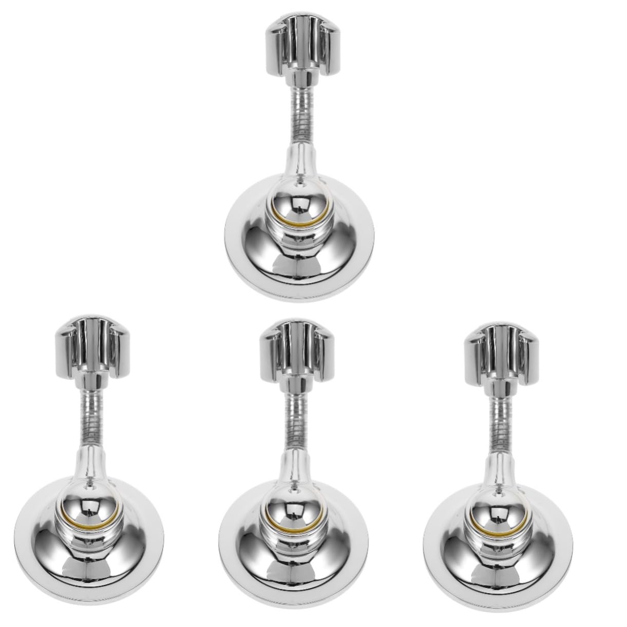 NUOBESTY 4 Pezzi Soffione Doccia Regolabile con Adesivo Base per Doccia senza Forature per Bagno Accessorio Pratico e Bidet
