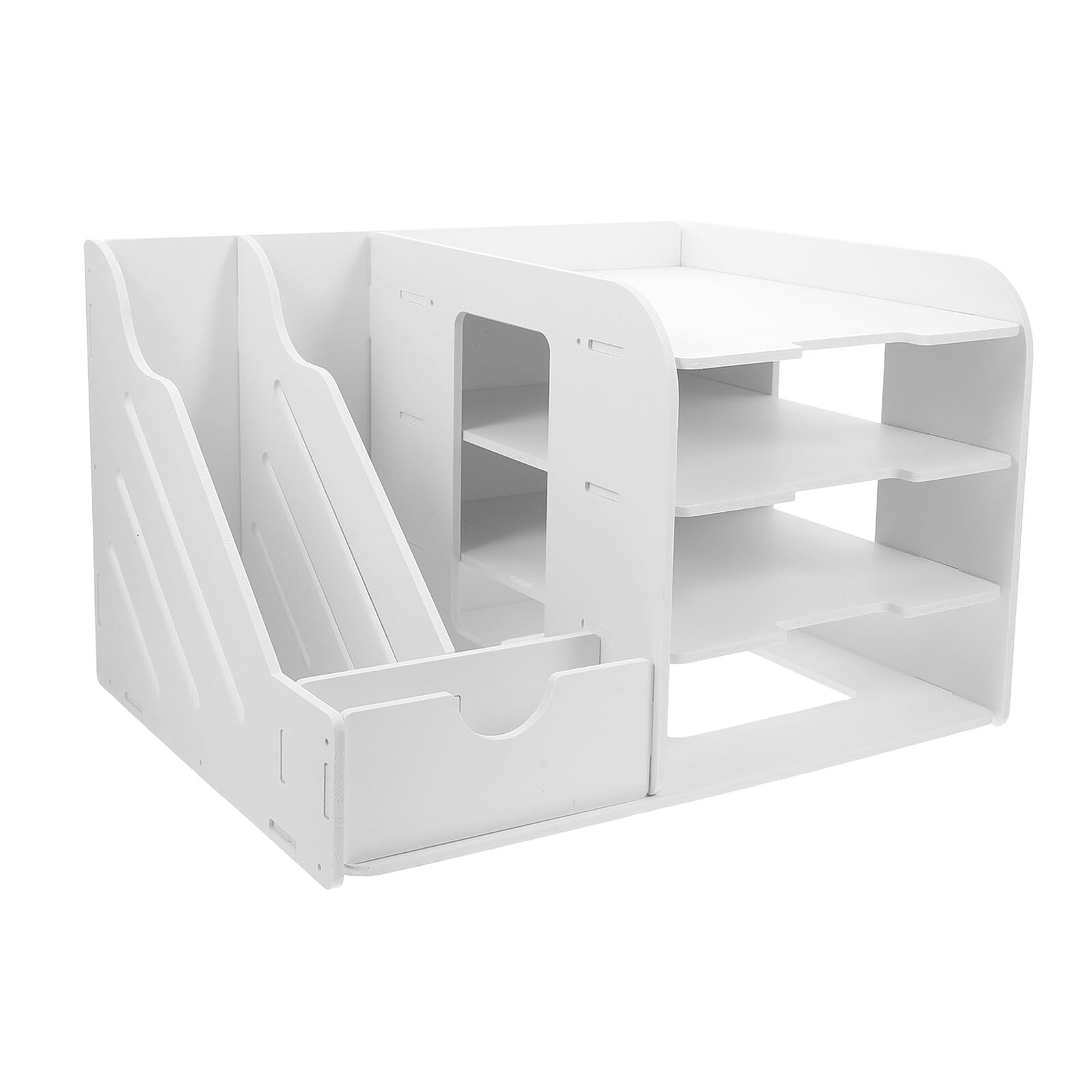 Raccoglitore da scrivania in PVC con lati aperti, salvaspazio, per un facile accesso, soluzione di archiviazione per ufficio e casa, ideale per donne e professionisti