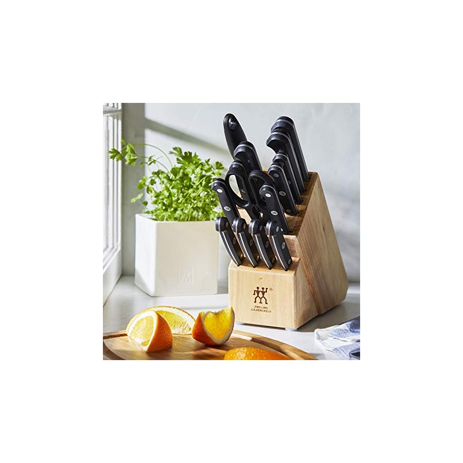 HENCKELS-ZWILLING-JA-Henckels-Zwilling-gourmet-14-pc-knife-block-set-315-Pound-BlackStainless-Steel HENCKELS ZWILLING J.A. Henckels Zwilling gourmet 14-pc knife block set, 3.15 Pound, Black/Stainless Steel