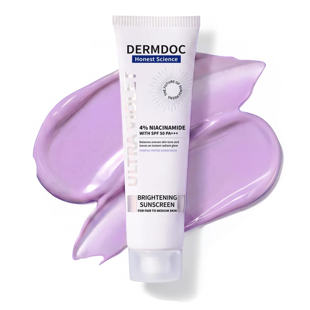 DermDoc SPF 50 Sunscreen 30g Purple - Image 1
