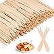 200 Stück Pommesgabel, Holzgabeln Einweg, Früchtegabel, Snackgabel, Birke Gabeln, Besteck aus Naturholz, Biologisch Abbaubar Holzbesteck, für Party Geburtstag Camping und Picknick (85MM)