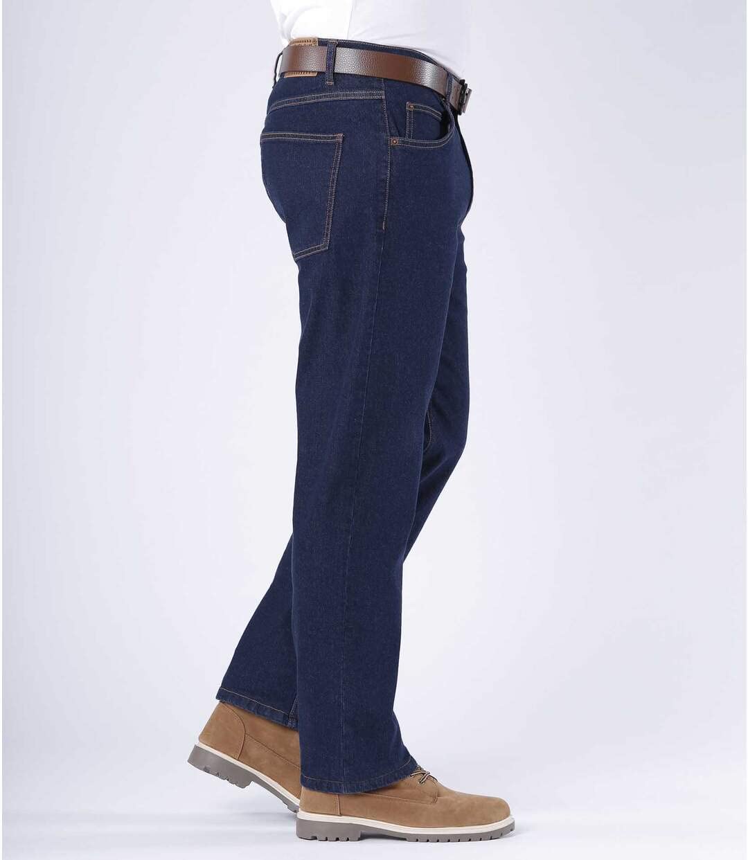ATLAS FOR MEN - Pack de 2 Vaqueros Hombre Elásticos Regular - Pantalon Pantalones Tejanos - Cremallera Botón - Disponibles en Tallas Grandes