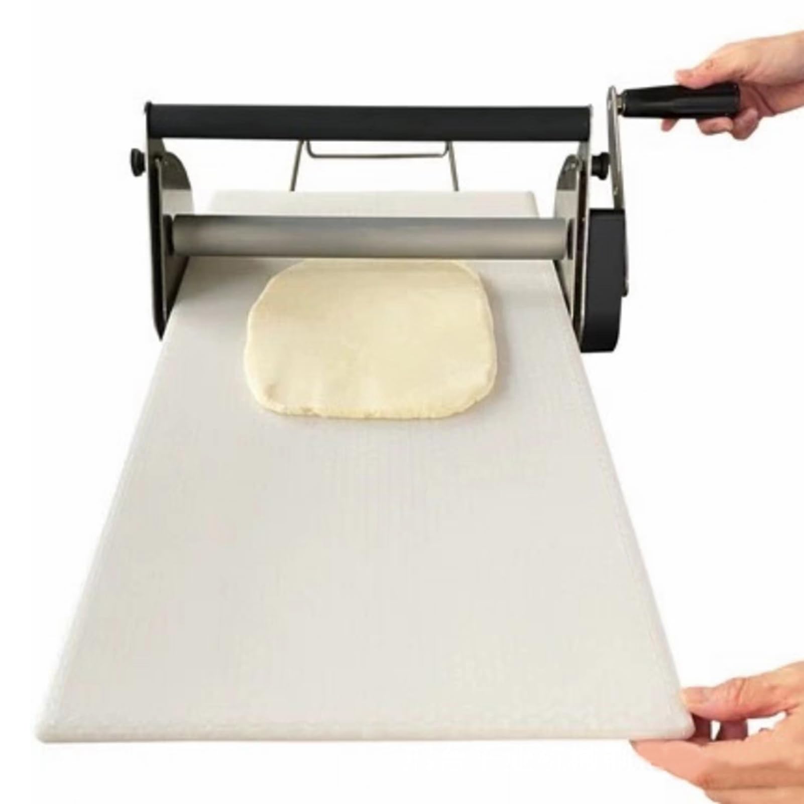 Sfogliatrice per pasticceria e pizza – Rullo per pasticceria in acciaio inox pieghevole manuale con spessore regolabile