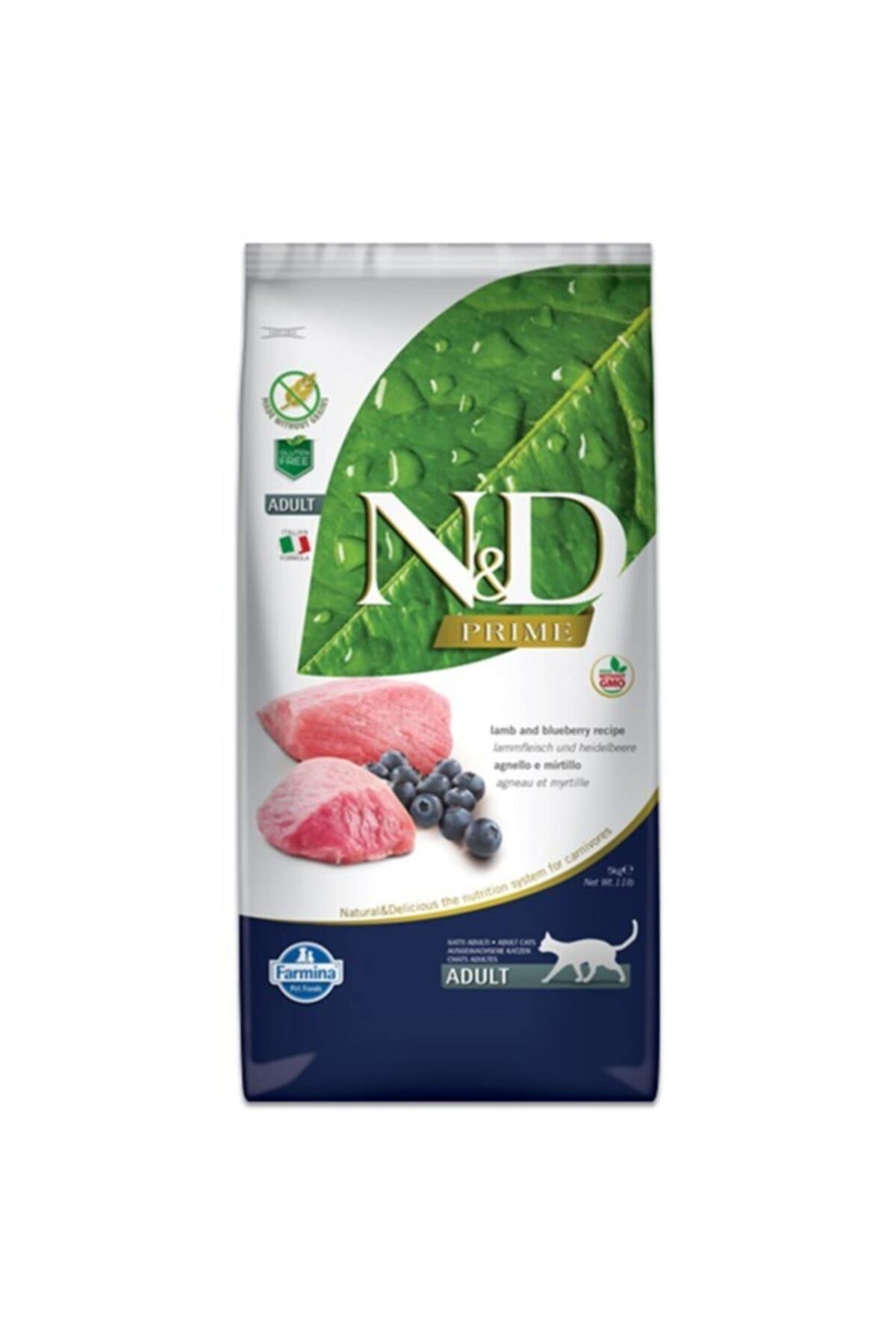 Farmina N&D Lamb and Blueberry Prime Adult Dry Cat Food - 1.5KG