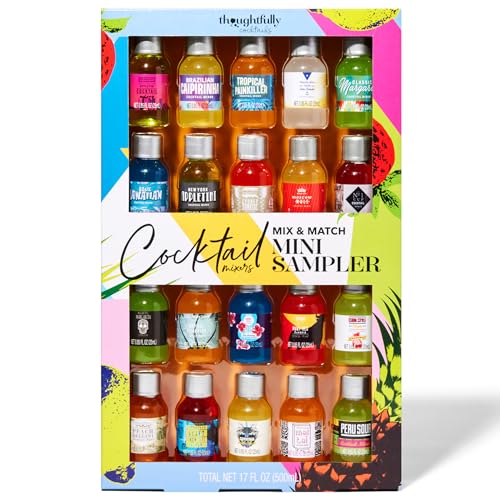 Thoughtfully Cocktails, Mix and Match Mini Sampler Cocktail Mixer Set, Vegan and Vegetarian, Tropical and Classic, Set of 20 (Contains NO Alcohol) - Thumbnail 6