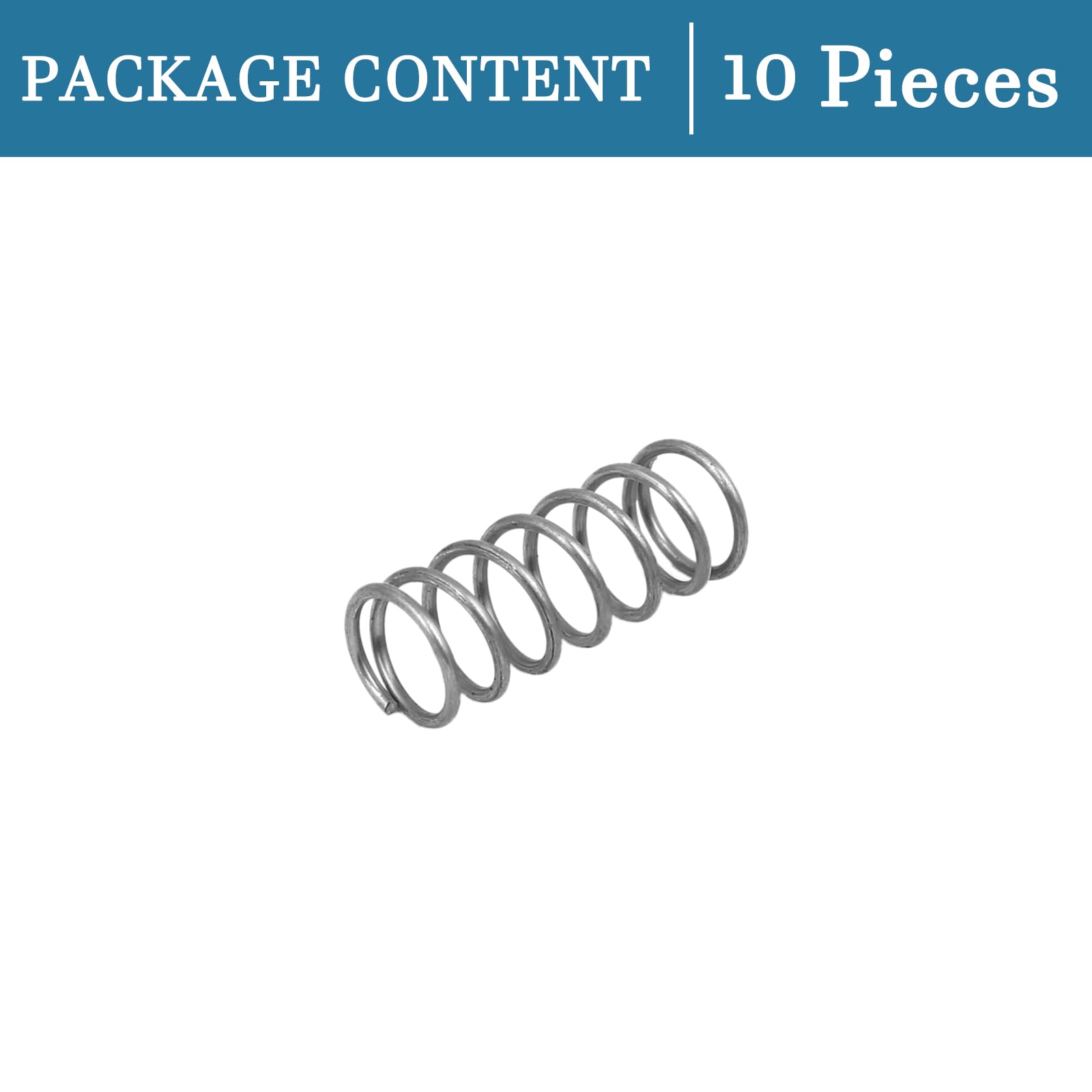 Molle A Compressione In Acciaio Inox - 10 Pezzi 1,2x10x50 Mm | Per Auto, Elettrodomestici E Macchinari - Foto 9