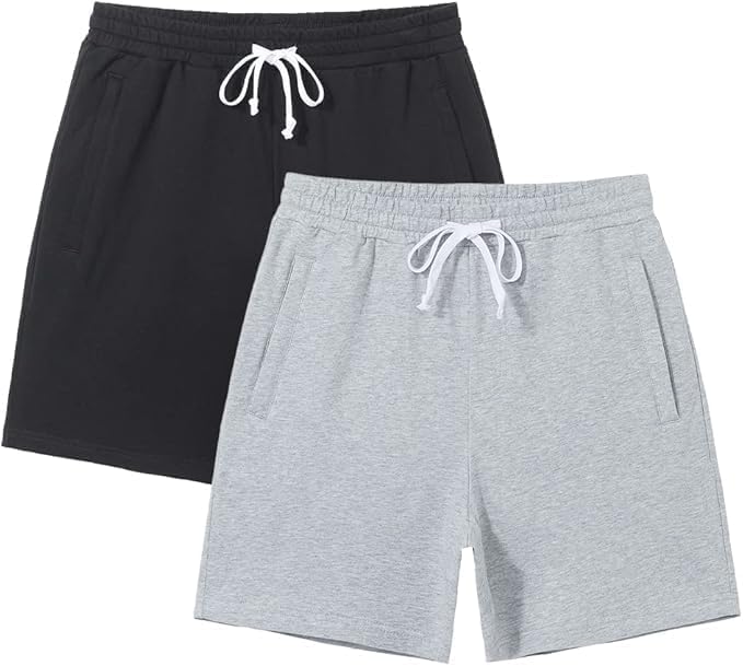 Pioneer Camp Sweat Shorts for Men 5 Inch Inseam Shorts Athletic Gym Workout Casual Cotton Shorts for Running Pajama Lounge
