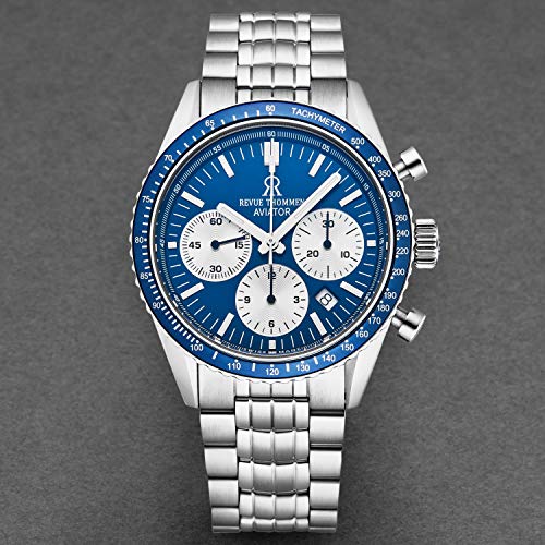 Revue Thom Aviator, M, S/S, Blu chrno-D,S/S blu-B,M A4