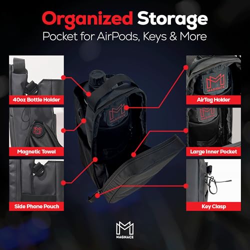 MAGNACE Magnetic Gym Bag Bundle with Accessories
