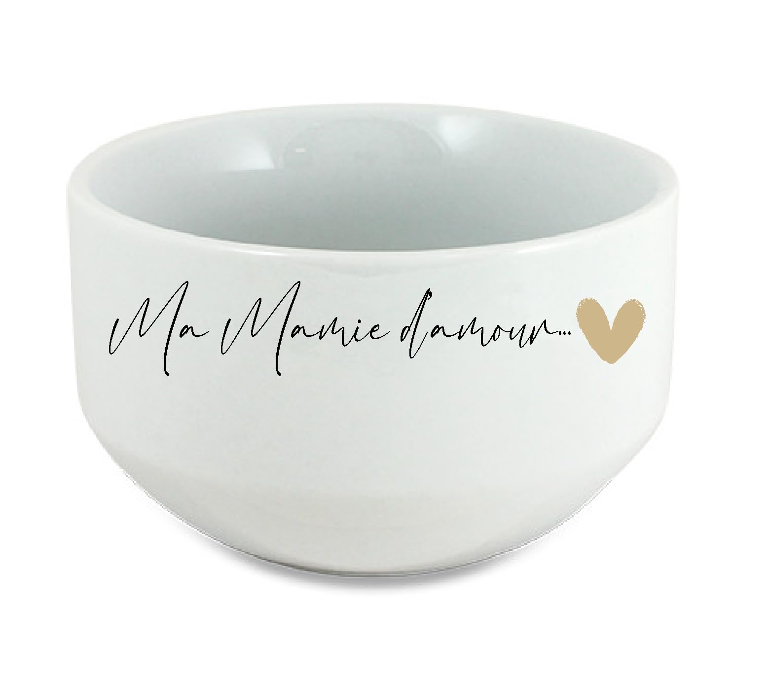 Bol à céréales en céramique Ma Mamie d'Amour pour petit-déjeuner