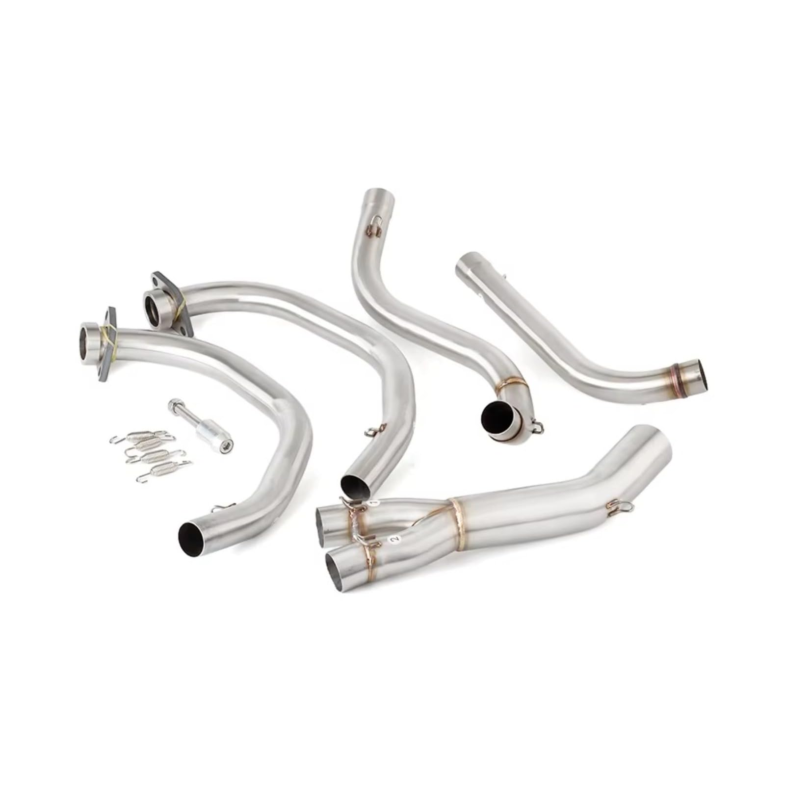 Motorrad Auspuff Schalldämpfer Header Link Pipe 51mm Slip-on Für Kawasaki KLE 500 1991 to 2007 KLE500