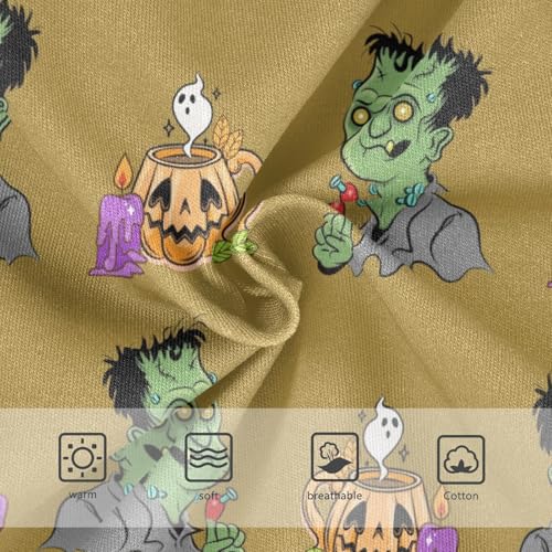 Girls' Underpants Kids Cotton Underwear Panties Briefs For Girl Age 2-8 Years Halloween Pumpkin Pattern3