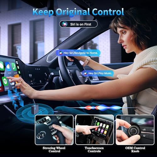 Image of Wireless CarPlay Adapter for iPhone 2026 Upgrade - Stable Connection Convert Wired to Wireless Compatible with Cars 2018+, iOS 10+ (USB-C)