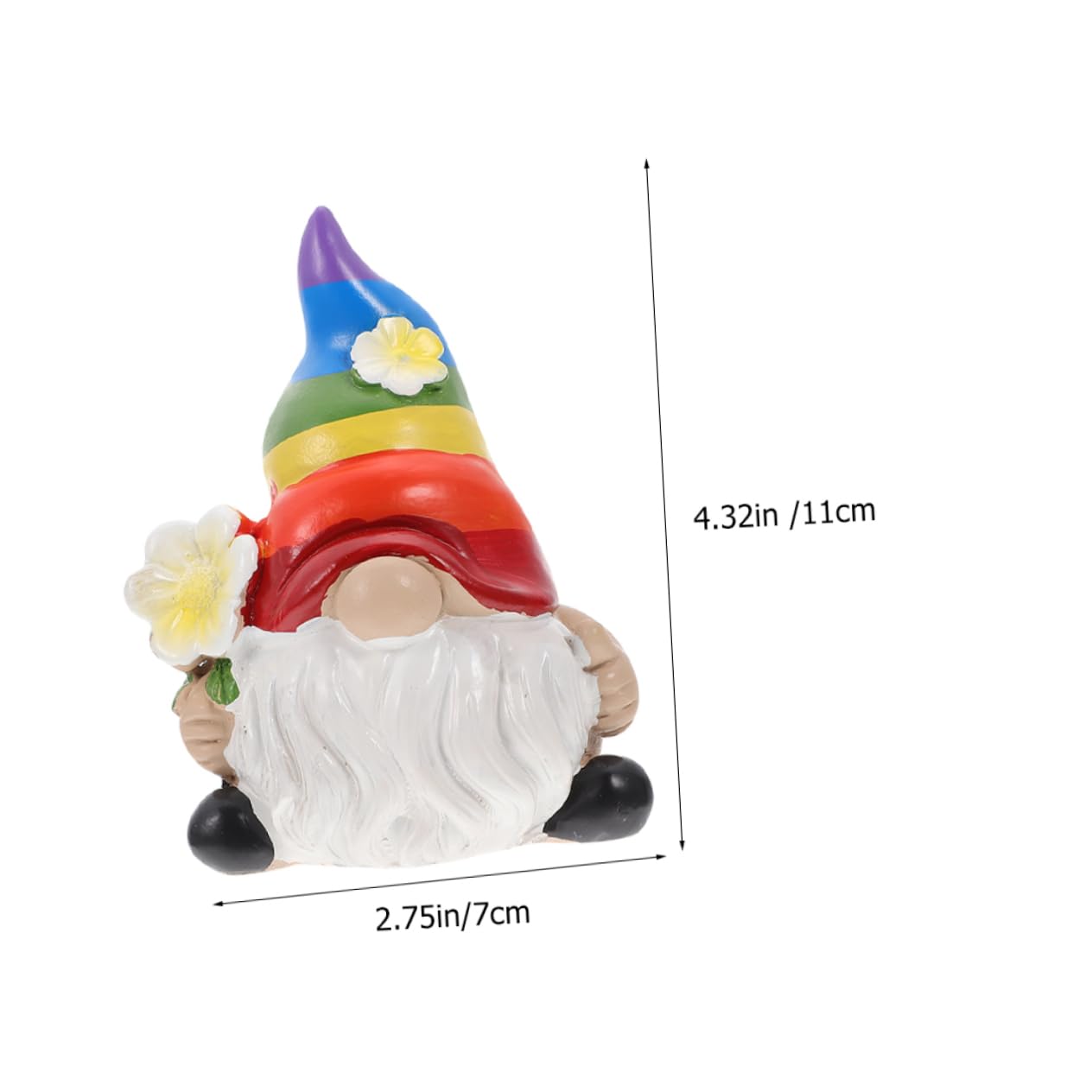 Toyvian 4 Sätze Gartenzwerge Figuren Deko Für Garten Handgefertigte Harzstatue Geschenkidee Für Gartenliebhaber Und Tragbar Für Außenbereich 2 Stück * 4