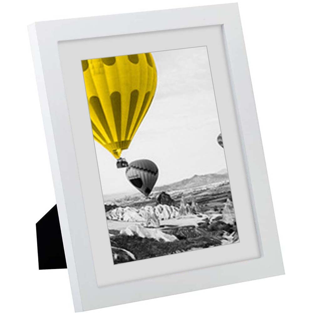 Photo Frame - A4 (21cm x 30cm)Picture Frames - Freestanding and Wall Mountable - Solid Wood Frames with HD Plexiglas, White