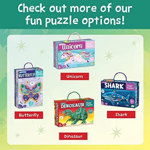 Peaceable Kingdom Dragon Puzzle – Floor Puzzles for Kids Ages 5 & Up – Includes 55 Sturdy Pieces & Carrying Case with Corded Handle 6 519k5MUeCwL. AC