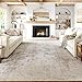 HUGEAR Tappeto Salotto Moderno Beige Grigio Tappeti 240x300cm Lavabile in Lavatrice Antiscivolo Astratto Naturale Grande Carpet Cameretta Scendiletto Camera da Letto Ufficio Pelo Corto