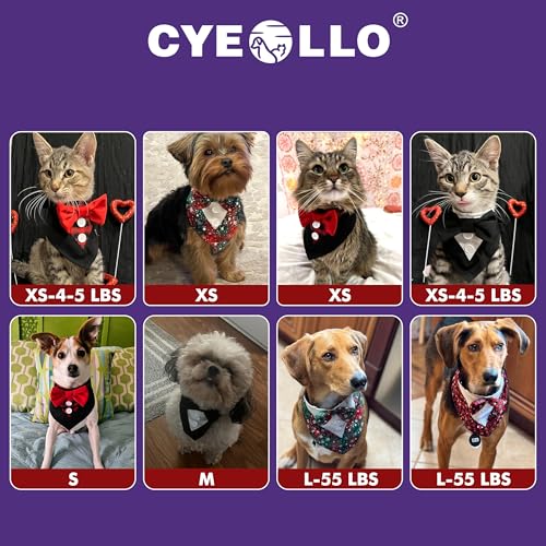 Disfraz Tuxedo Navidad para Perro Small Negro y Rojo a Cuadros miniatura 6