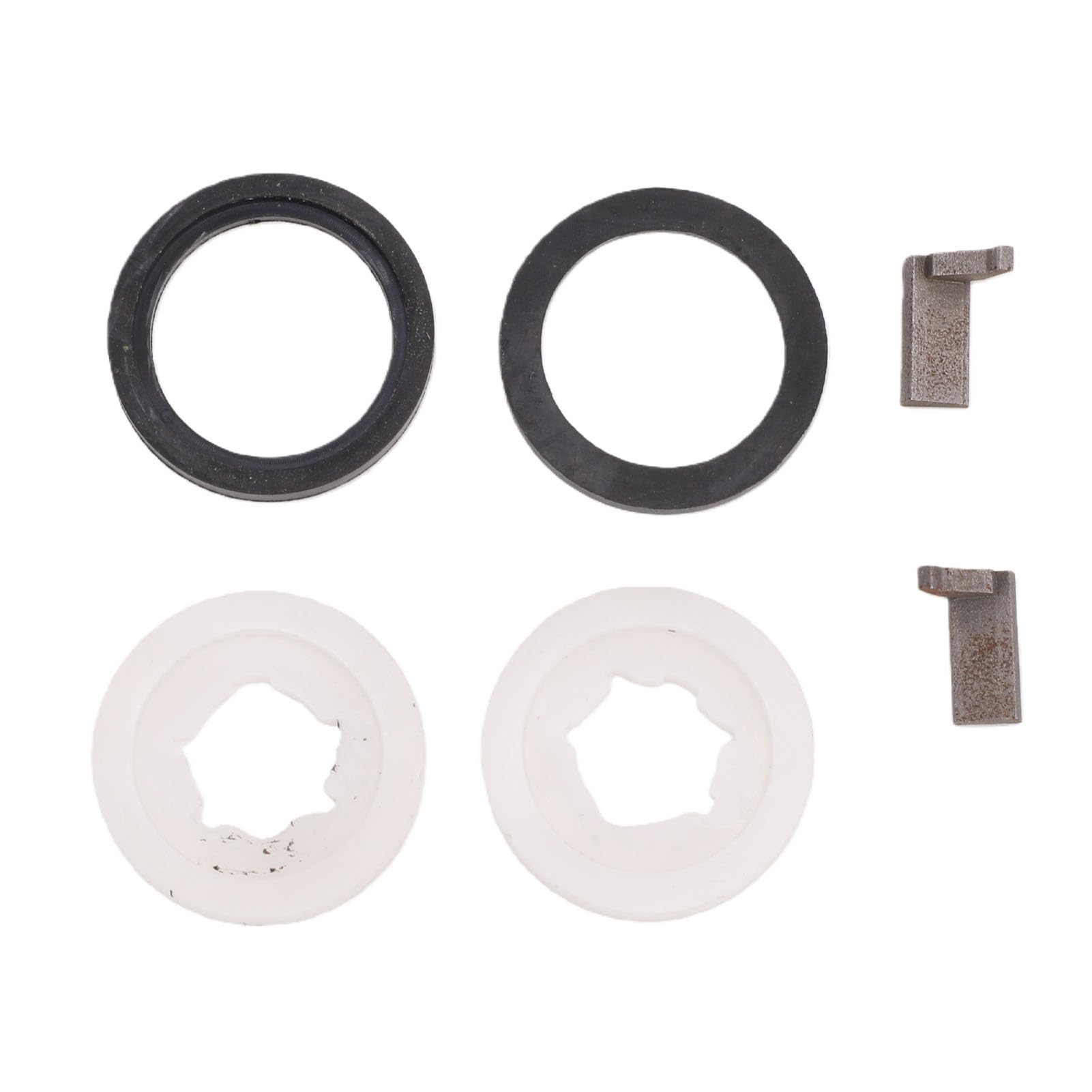 Anello di frizione Rondella frizione Kit scanalature di ricambio 65 4760 65 4710 per tosaerba a trazione posteriore Plastica Gomma Acciaio 2 dischi 2 anelli 2 scanalature chiave