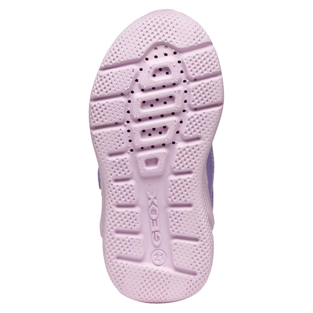 Geox B Sprintye Girl, Zapatillas Niñas, Dk Lilac Fluo Fuchsi, 25 EU