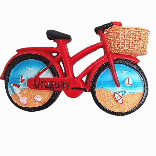 Aimant de réfrigérateur 3D Uruguay - Cadeau souvenir - Décoration de maison ou de cuisine