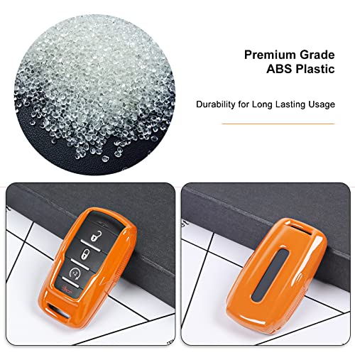 Image of Key Fob Case Cover Key Bag Holder Protection Shell Accessories for Dodge RAM 2018-2026,Orange