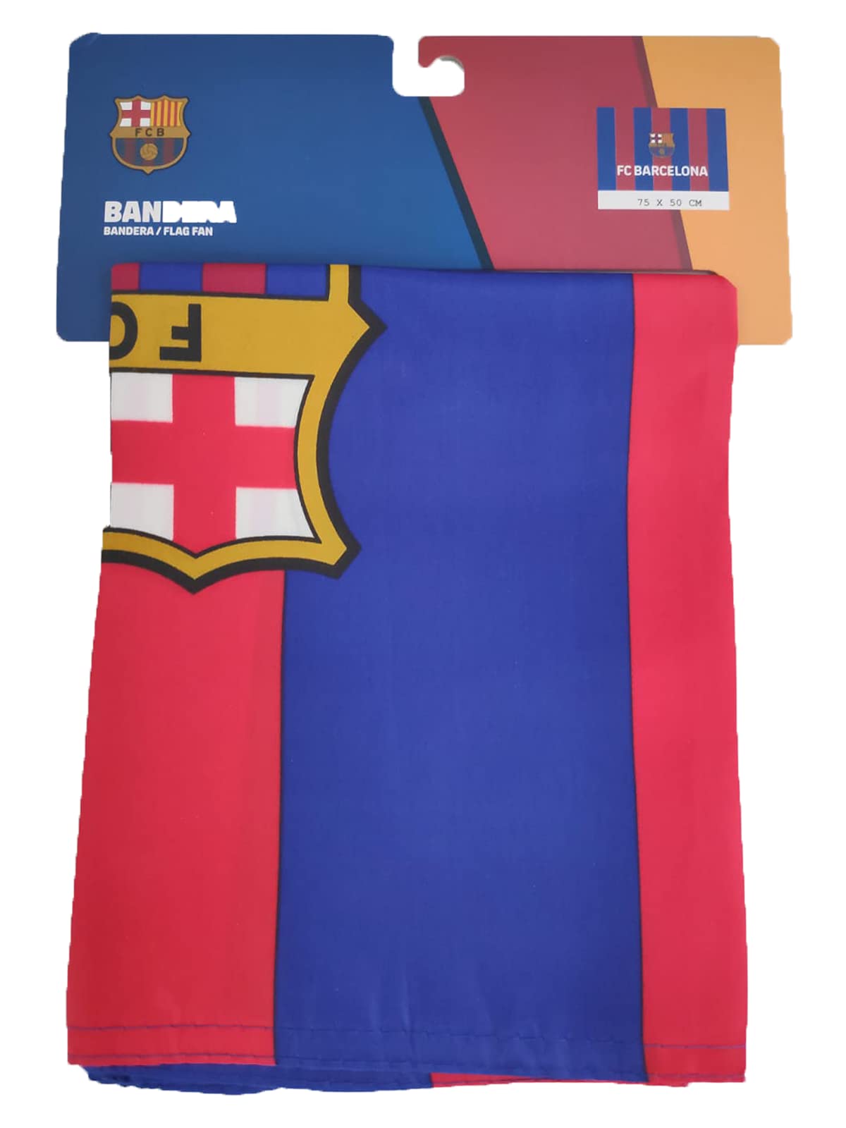 Bandiera Ufficiale Blaugrana 75x50 cm con Scudetto