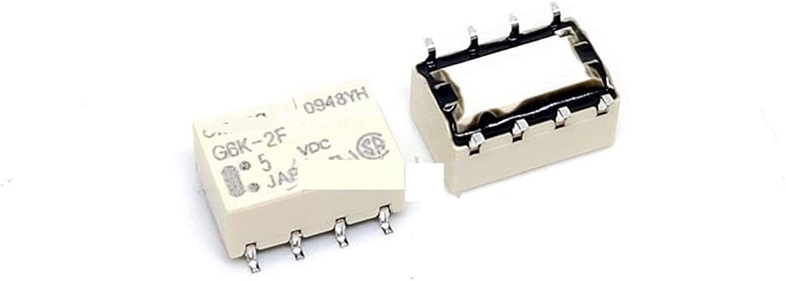AQHYEBNSR Relay 10PCS Signal G6K-2F 2P-5VDC 12VDC Two Open and Closed(G6K-2P-12VDC)
