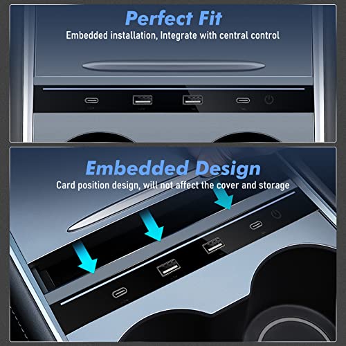 Elegve-USB-Hub-Docking-Station-of-Center-Console-Tesla-Model-3Y-Accessories-4-in-1-Multiport-Center-Console-Adapter-Accessories-with-PD-Fast-Charge-Port
