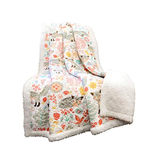 Lush Decor 16T000855 Pixie Fox Reversible Sherpa Throw Blanket thumb #3