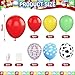 Toy Balloons, 30Pcs 12inch Red Yellow Blue Balloon With Sky Cloud Confetti Cow Print Latex Balloons for Party Baby Shower Boys Girls Birthday Party Decorations