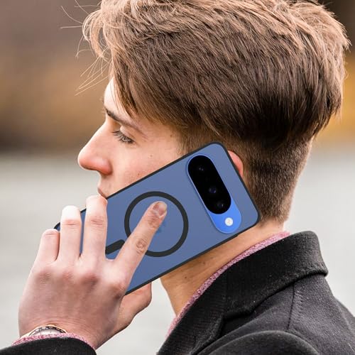 Image of amazon basics Luxury Paper Thin Case Cover for Google Pixel 10 5G | Matte Finish | Compatible with magsafe | (Black, Google Pixel 10 5G)