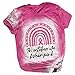 Im Oktober tragen wir EIN rosa Damen-O-Neck-Pullover mit Halloween-Brustkrebs-Tie-Dye-Print und Kurzarm-T-Shirt 2942 armshirts Farbblock Streifen Muster just Blue Bandage Backless kurz trägersh