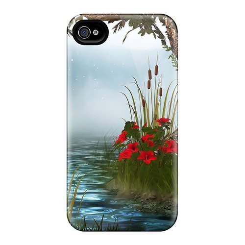 Coque en TPU iPhone 4 design Fantasy River finition premium