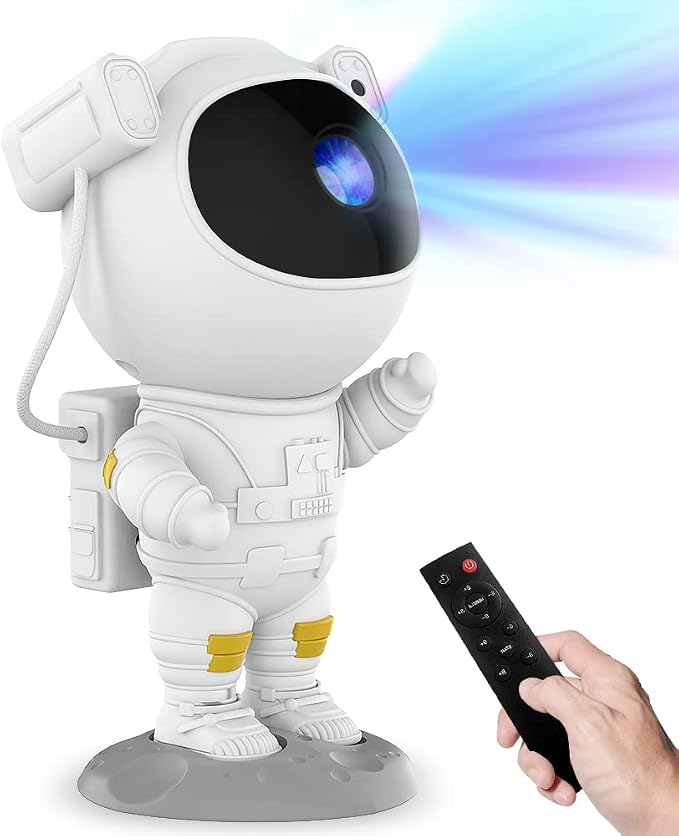 Night Light Projector for Kids, Cute Astronaut Night Light,