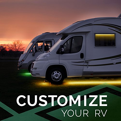 OPT7 Aura LED Trailer RV Underglow Full Color Spectrum- Underbody 4 Smart-Color Glow Strip