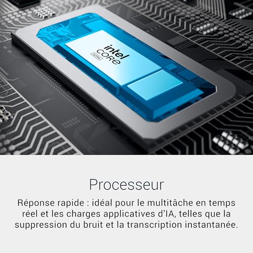 Dell 16 Plus 2 en 1 PC Portable Copilot+ DB06250 16" FHD+ 1920x1200 Tactile 16:10 Intel Core Ultra 7 Série 2 Intel Arc RAM SSD Windows 11 Home Clavier Azerty Ice - vue 4