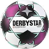 leder ballerina Derbystar Unisex – Erwachsene Bundesliga Brillant Replica Fußball, Weiss Magenta Mint, 5