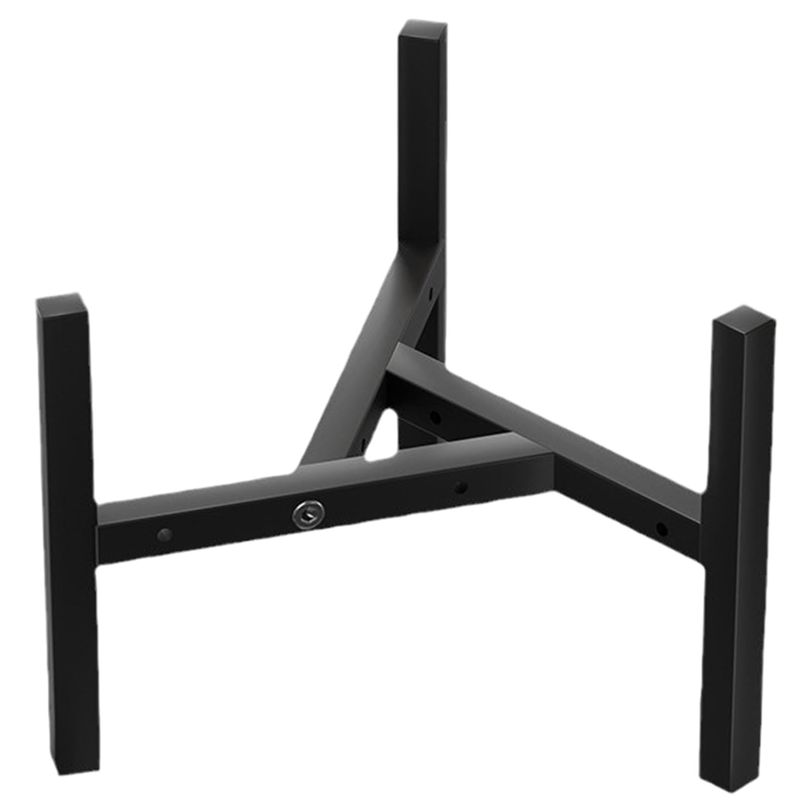 Support de plante réglable métal noir porte-fleur robuste angle pour pot 9 à 12 pouces